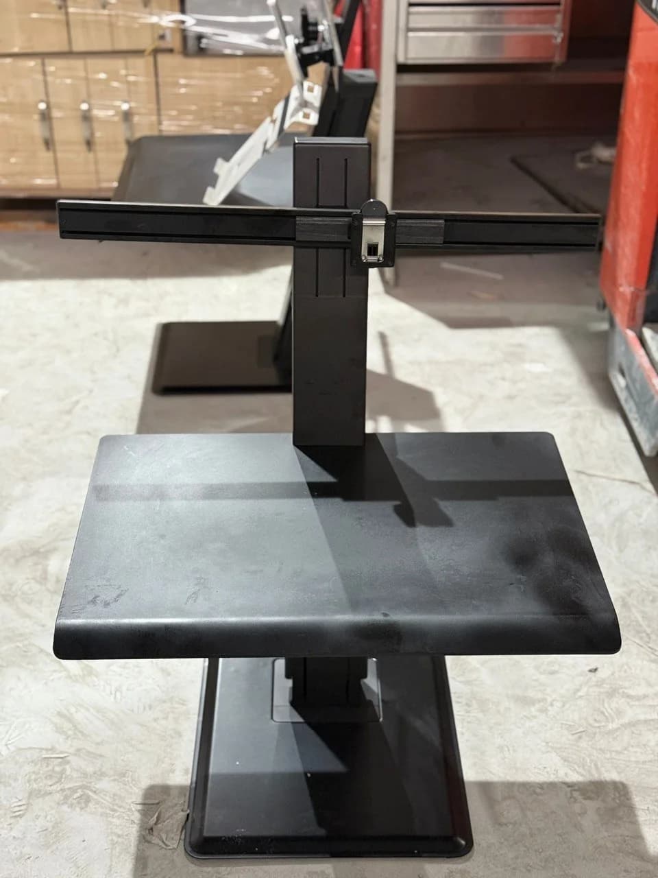 Black Desktop Sit-Stand Workstation Converter