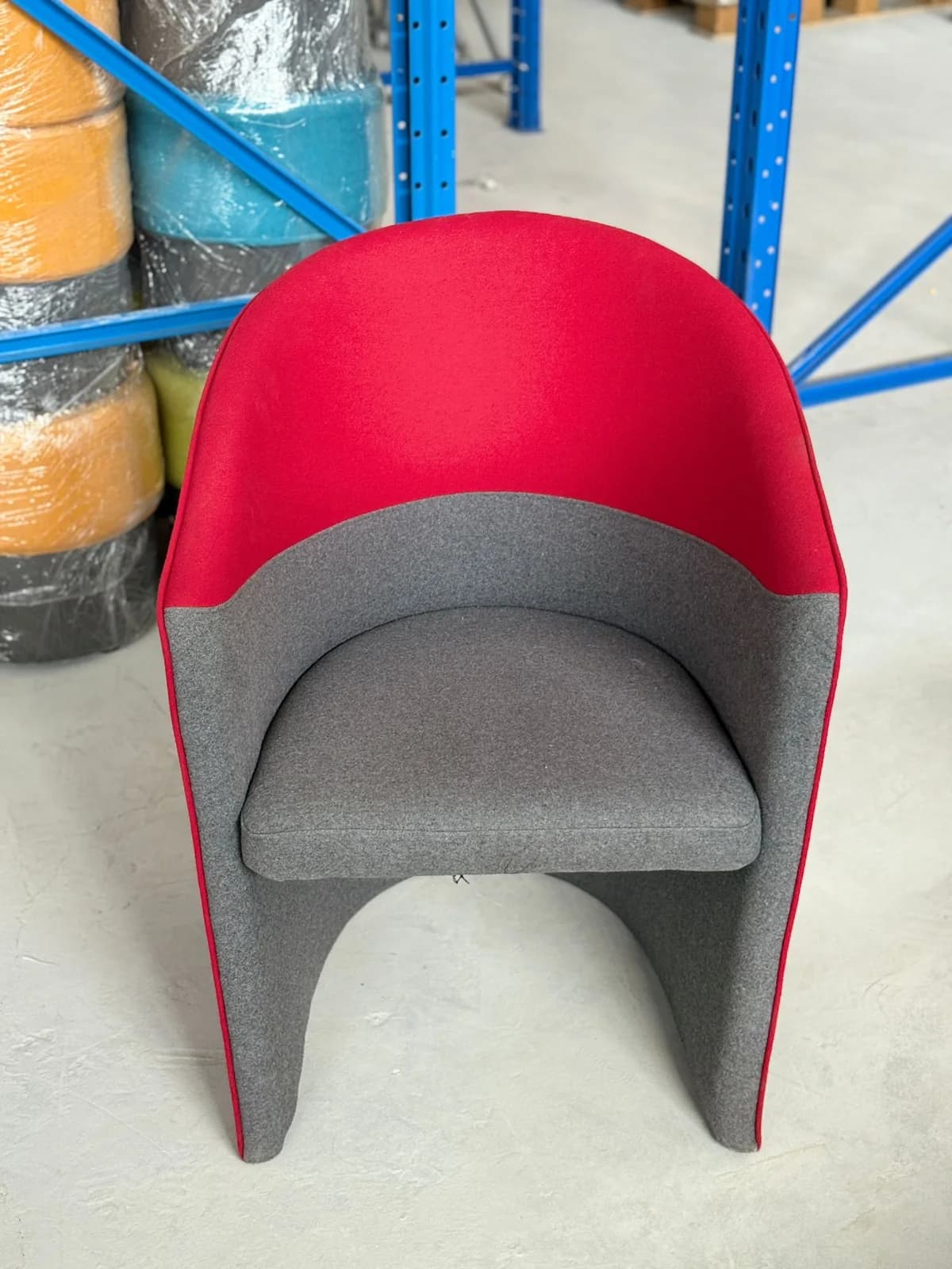 Red & Grey Chair