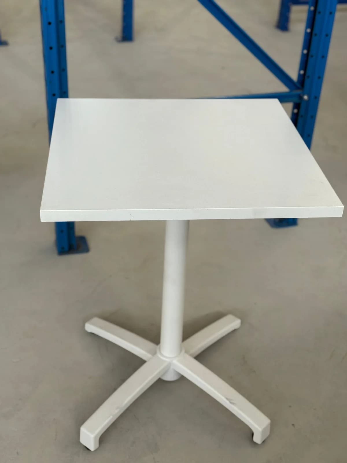 White Square Flip-top Table
